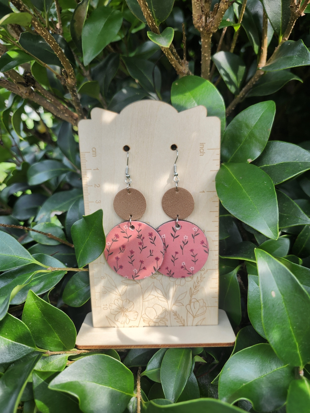 Handmade Boho Floral Drop Earrings